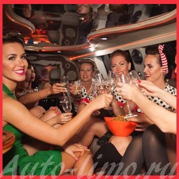 Аренда минивэна микроавтобуса такси лимузина на девичник